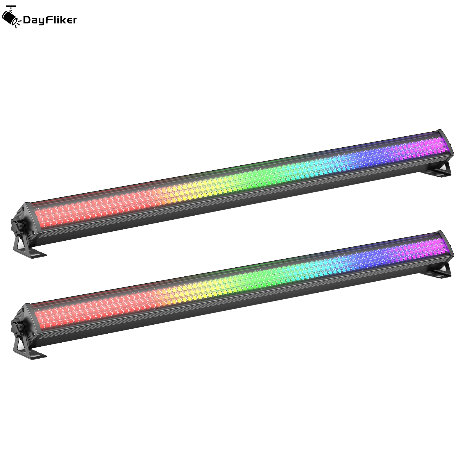 

DayFlicker 2Pcs Wall Washer Light 252 Pcs Wash Light Bar Stage Light DMX512 for DJ Concert Party Weddings Nightclub Dance Hall
