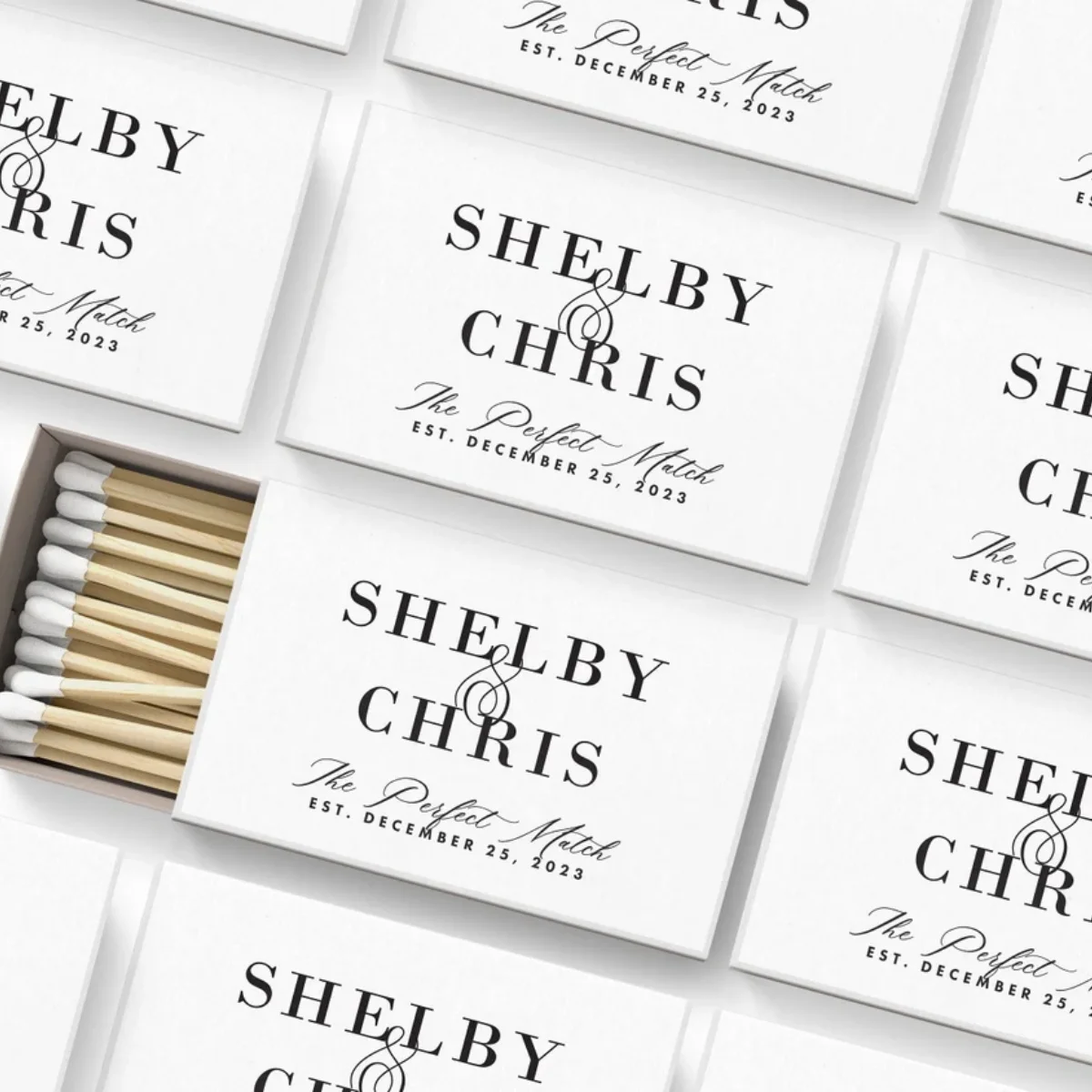 

Wedding Shower Matches BULK SET OF 50 - Custom Matches - Wedding Favors - Bridal Shower Favors - Custom Party Favors - Wedding F