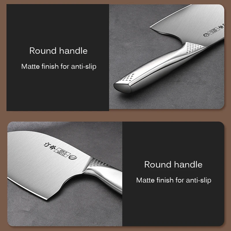 Stainless Steel Boning Knife Cutting Cattle Sheep and Pigs Butcher Skinning Knife Kitchen Meat Cleaver Vegetable Slicing Knife