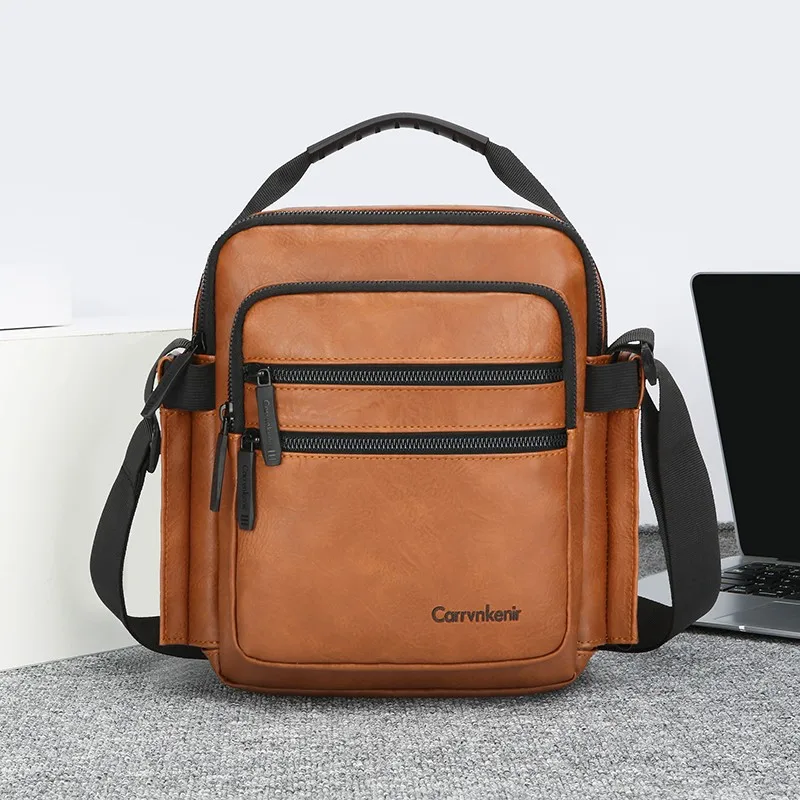 

Men's fashionable retro new PU shoulder crossbody bag bolso marca lujo bolsos para hombre сумка через плечо crossbody bags