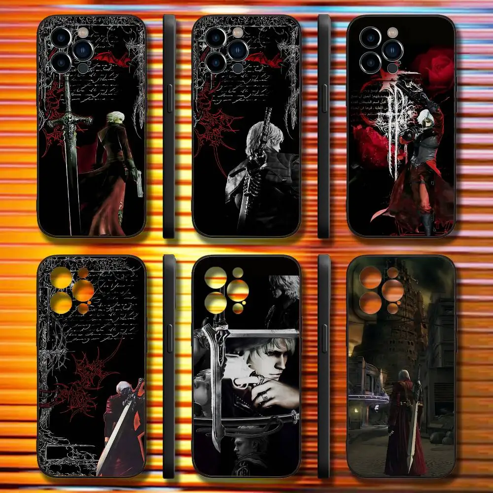 

Dante D-Devil M-May Cry D-DMC2 Phone Case For iPhone 17,16,15,14,13,12,11,Pro,Max,Plus,X,XS,SE4,E,Mini,Soft Black Case