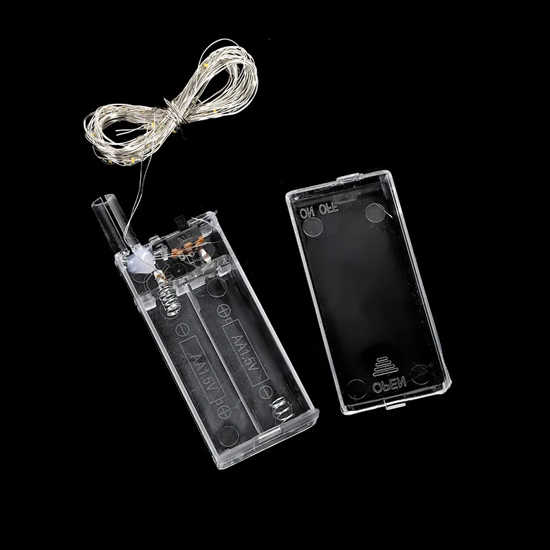 3 قطعة 3M الأسلاك النحاسية LED سلسلة أضواء بطارية تعمل بالطاقة الجنية LED سلسلة أضواء DIY بها بنفسك حفلة عطلة الزفاف عيد الميلاد الديكور