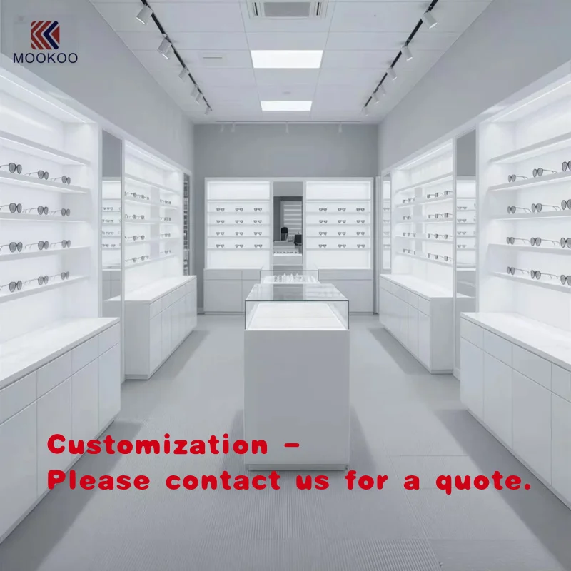 

custom.Bespoke Luxury Glasses Display Cabinet - Metal-Glass Eyewear Showcase with 3D Tailored Design