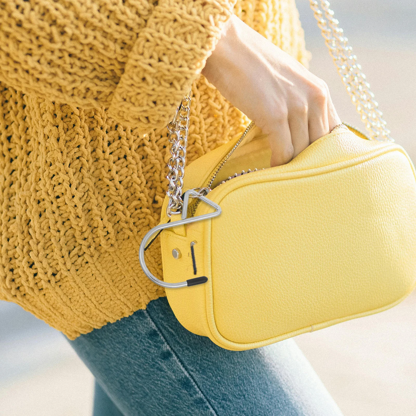 

10Pcs Metal Hanging Hooks S Shape Premium Craftsmanship Reusable Decorative Triangle S Hooks for Christmas Tree Window Door DIY