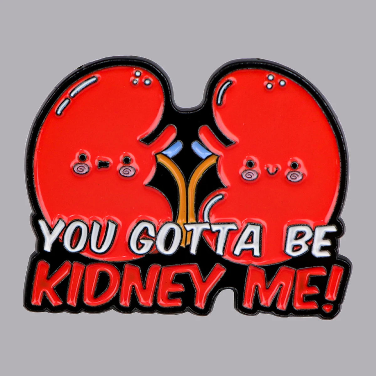 Kidney Enamel Pin Organ Brooch Pines Lapel Pins Badge on Backpack Clothing Accessories Medical Jewelry Gift for Doctor Nurse