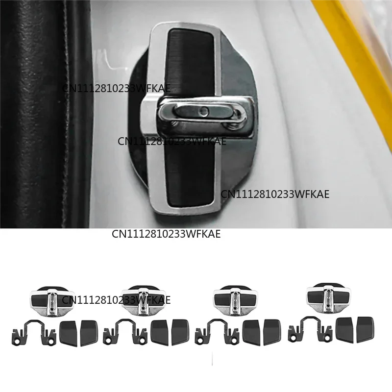 Classy-Car TRD Door Lock Buckle Stabilizer For Lexus Toyota Yaris Land Cruiser Series Eliminate Noise Space Latch Stopper