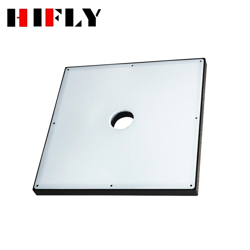 HIFLY Industrial 250*250mm Central Hole/caliber 50mm Dimmable Square LED Machine Vision Backlight
