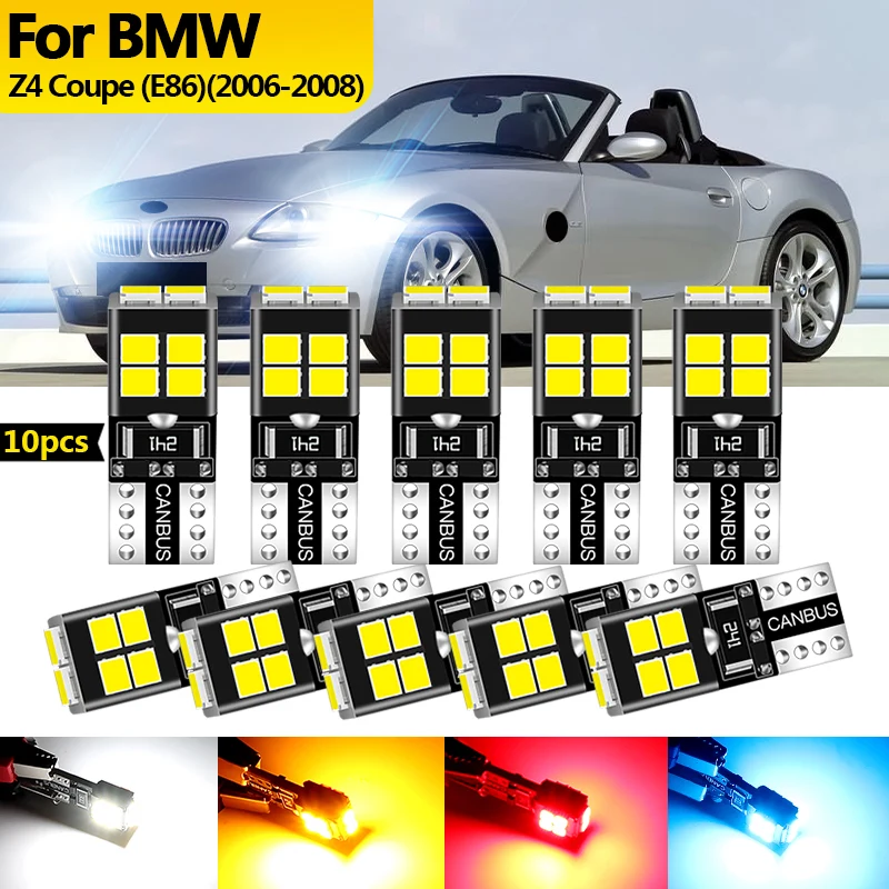 

10 шт. 12 В для BMW Z4 Coupe E86 2006 2007-2008 светодиодный габаритный фонарь стояночная лампа W5W T10 194 Canbus автомобильные аксессуары