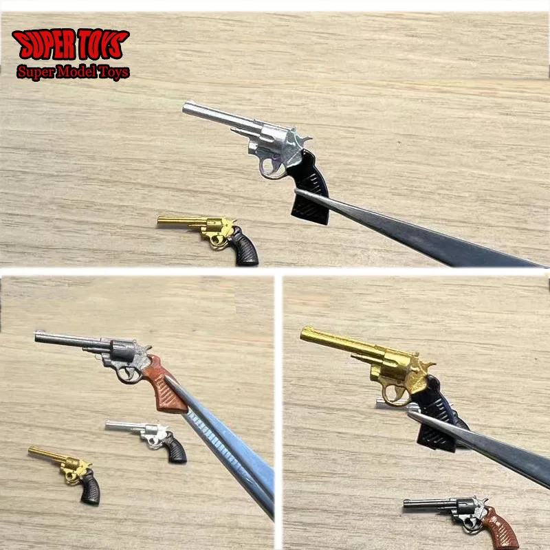 In Stock 1/12 Scale Soldier Weapon Accessories Revolver Handgun Model Collectable Toys Fits 6 Inches Action Figure Body Dolls