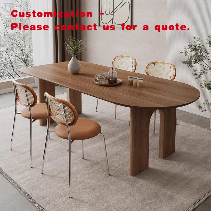 custom.South American Walnut Solid Wood Table Unique High Quality Dining Table Event Furniture Party Wood Table
