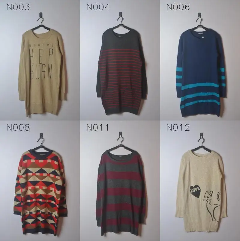 

Warmth Emitting Women's Faion Woolen Sweater Neline Pull over Long Sve Straight Cut Regular Thin Spring Autumn N0