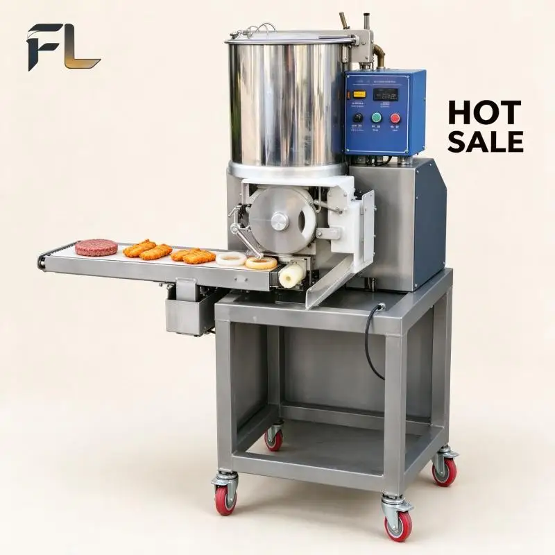 Meat Patty Forming Machine Commercial Automatic Burger Patty Maker Labor Saving Design for Food Processing Workshop