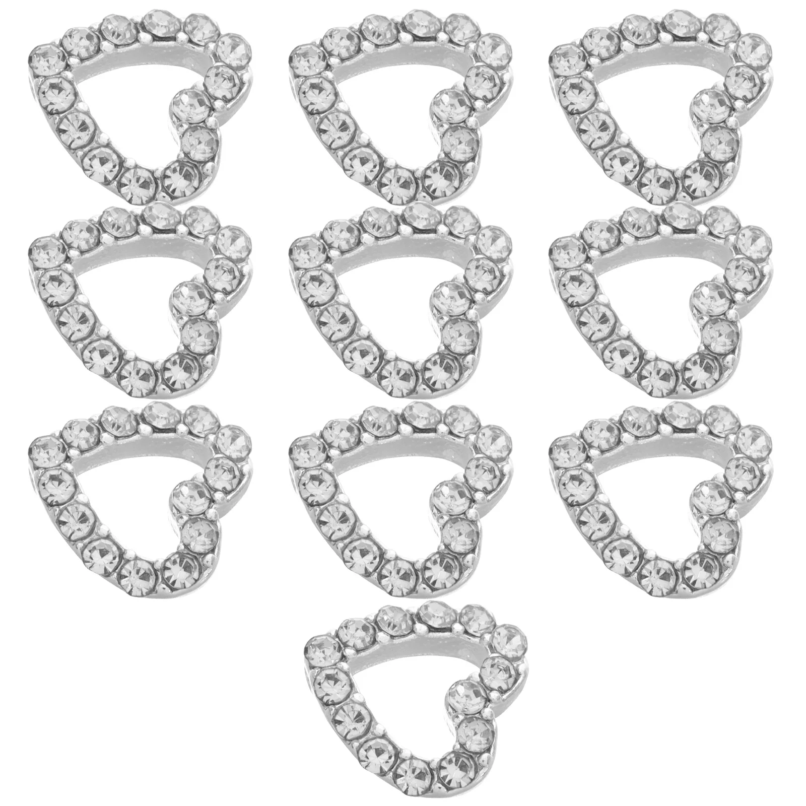 10 個星ペンダントジュエリー小さなチャーム女性のためのネイルアートの装飾マニキュア用品ラインストーンネイル装飾品の装飾