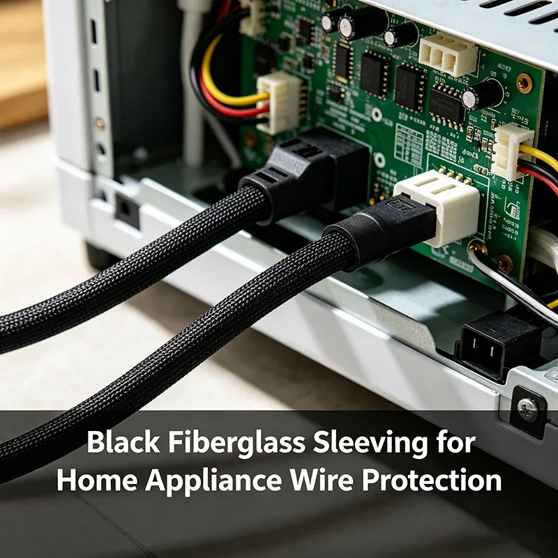 2m/5m/10m Fiberglass Braided Sleeve 600Deg.C Heat Resistant Wire Wrap For Desktop Charger Data Cable Neat High Temp Protection