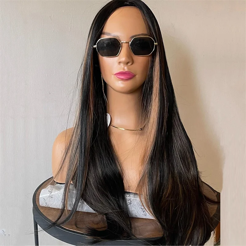 Brown Highlights Lace Front Wigs For Women 30