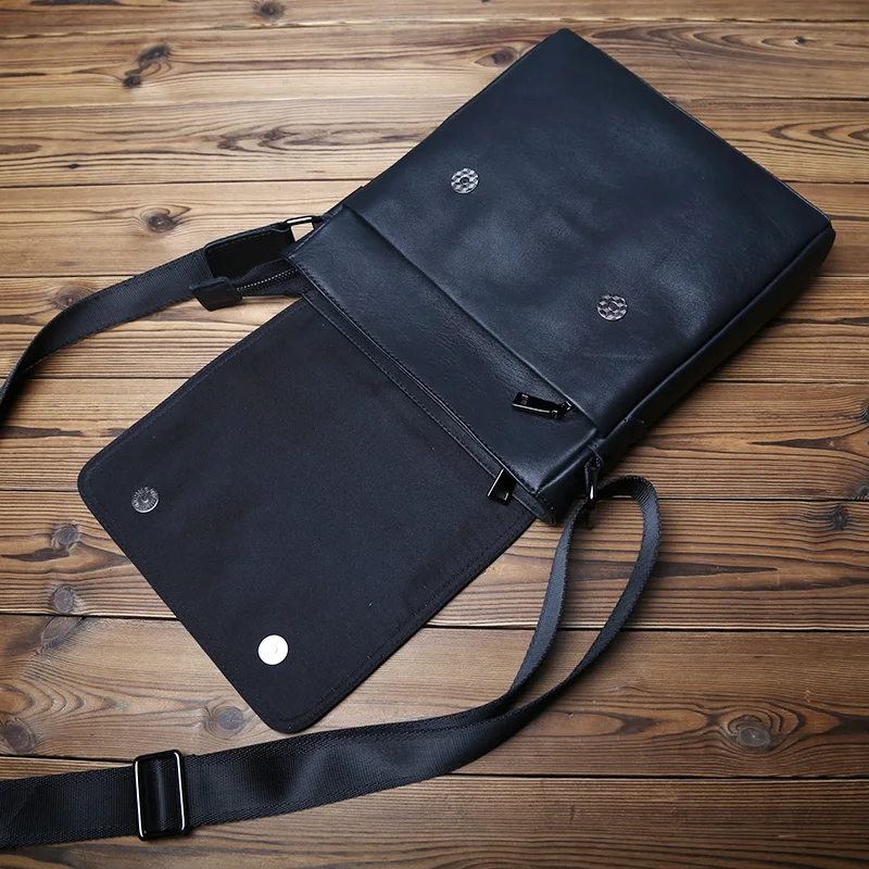 NZPJ-Leder-Umhängetasche für Herren, natürliches Rindsleder, vertikale Umhängetasche, lässig, großes Fassungsvermögen, Flip, Reißverschluss, 10", iPad – Detail 10