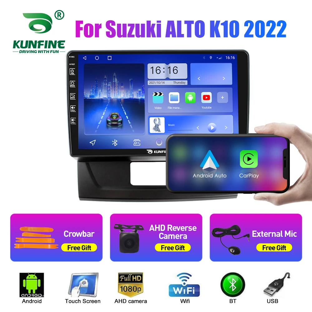Car Radio For Suzuki ALTO K10 2022 2Din Android Octa Core Car Stereo DVD GPS Navigation Player Multimedia Android Auto Carplay