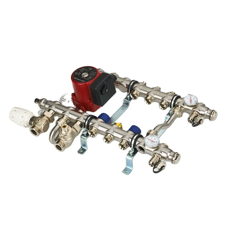 

Underfloor Mixing Pex Pipe Hydronic Water Manifold System Hydraulic Separator Manifolds Floor Thermostat Room Heating