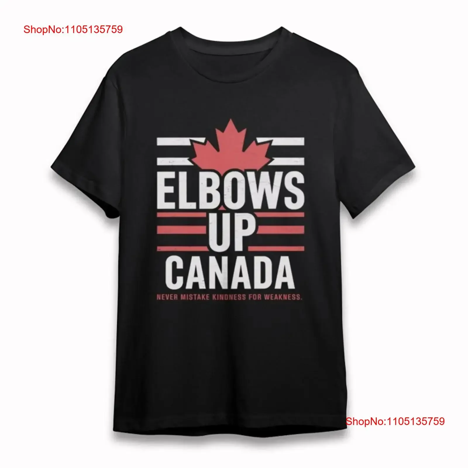 Men's Comfy Classic T Shirt Elbows Up Canada with Kindness Slogan Leaf vintage Washed Versatile Stretched Top For Everyday Wear
