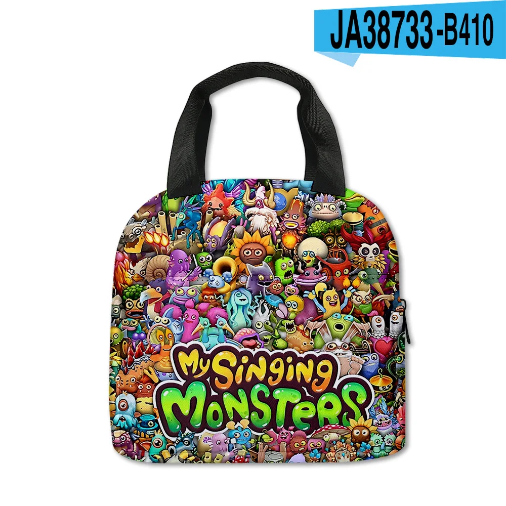 

My Singing Monsters Thermal Bag Horror Game Portable Handheld Bento Practical Thickened Insulation Waterproof Lunch Box Bag