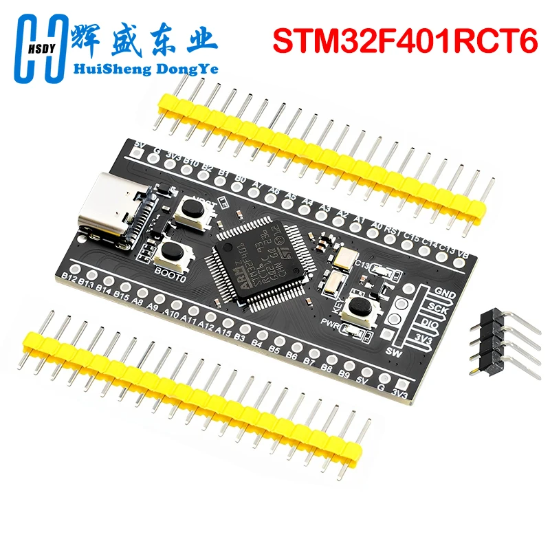STM32F401RCT6 Minimum System Development Board STM32 ARM Core Learning Board Module For Micropython Type-C Port