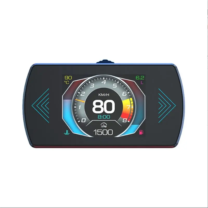 

Дисплей OBD2, дисплей Heads Up для автомобилей, дисплей Heads Up, цифровой спидометр OBD2 + GPS, подходит для всех автомобилей