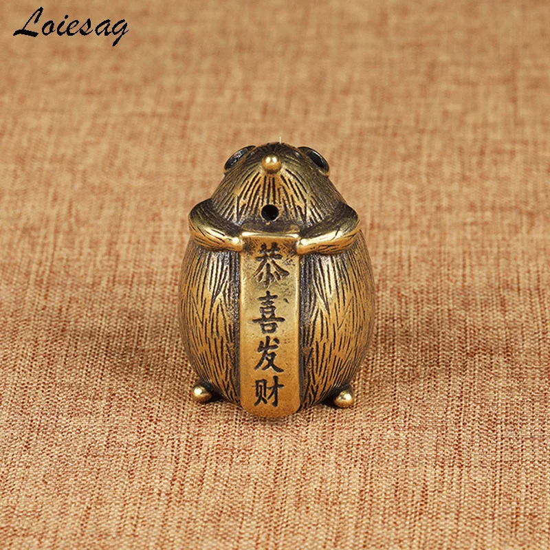 Chaoai Antique Collection And Play With Small Bronze Ware Congratulations On Getting Rich Copper Mouse Paper Pressing Viewer