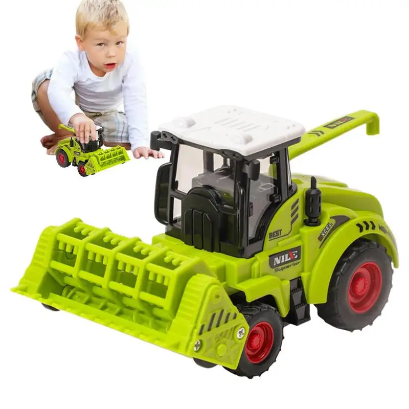 

Simulation Tractor Children Inertial Toy Pull-back Engineering Car Model Construction Truck Toy Kids Boys Farm Toy