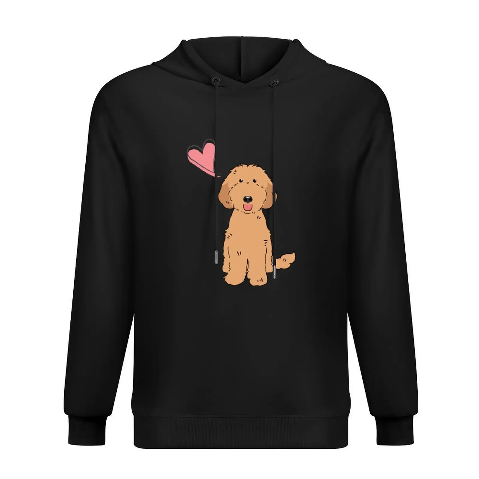 

LOVE Red Labradoodle Dog - Green Hoodie aesthetic clothing hooded shirt korean clothes anime hoodie