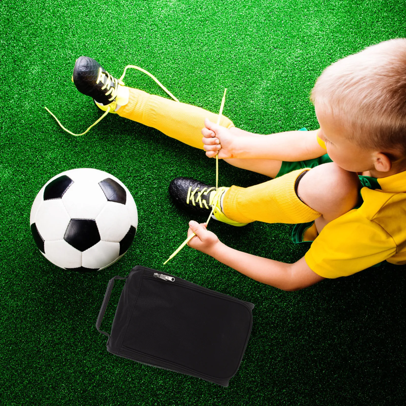 

Zippered Golf Shoe Bag Portable Breathable Multi-Purpose Sports Storage Organizer for Golf Cycling Football Tennis Basketball