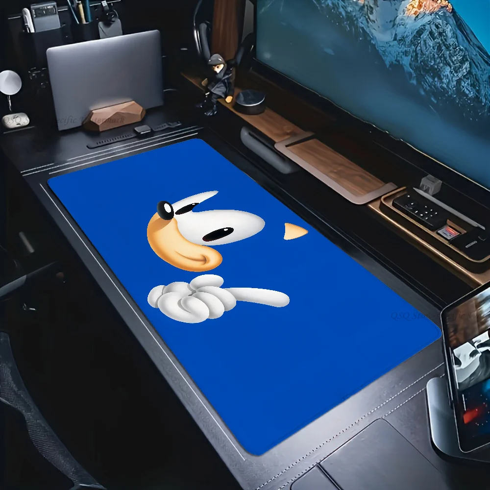 S-Sonic T-The H-Hedgehog Mousepad Large Gaming Mouse Pad LockEdge Thickened Computer Keyboard Table Desk Mat