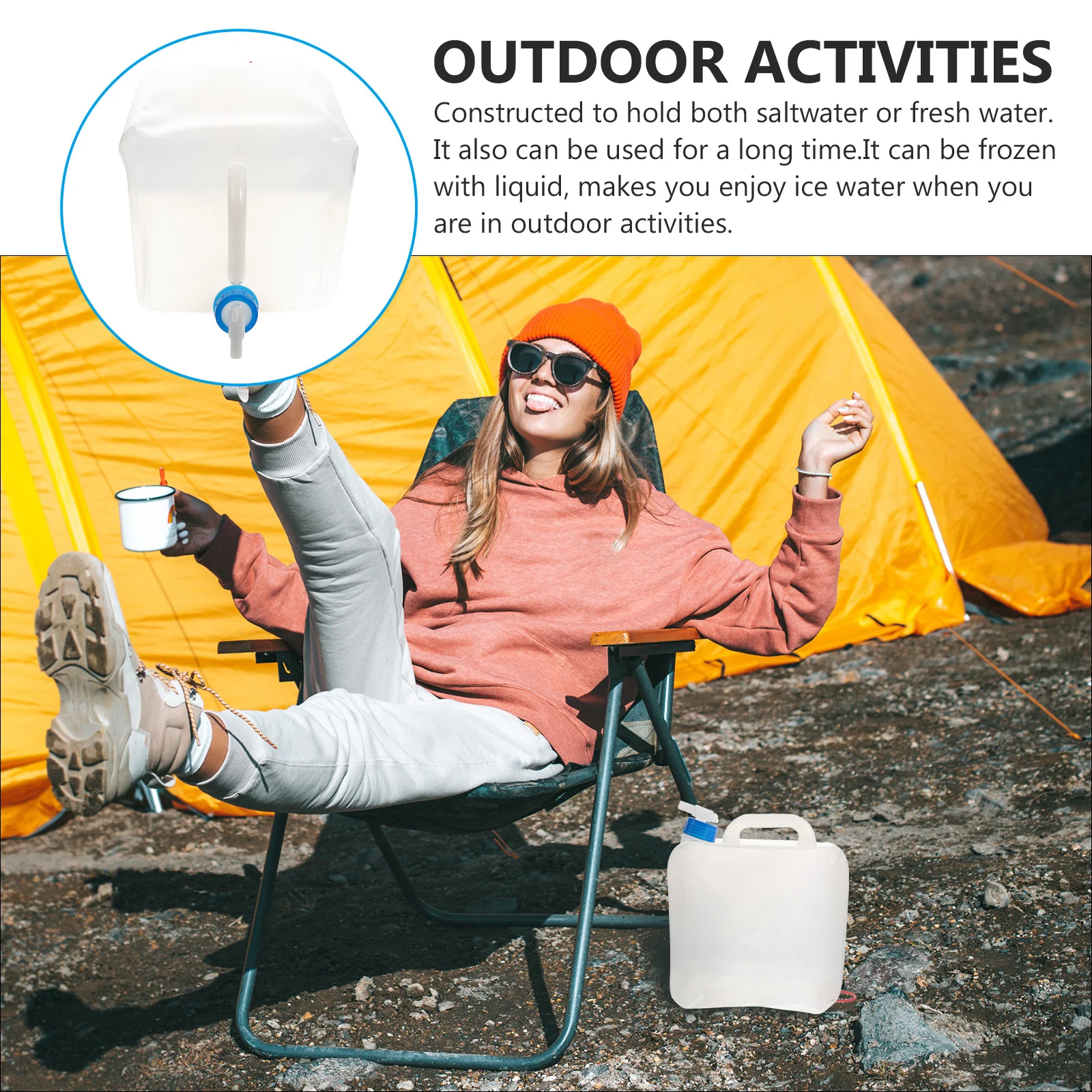 

Outdoor Water Storage Bag Camping Container for Portable Kettle Frog Waterproof Bags