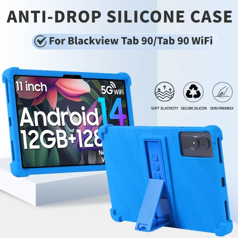 For Blackview tab 90 wifi tablet Kickstand Coat Shockproof Cover Case Blackview Tab 90 10.92 inch Soft Silicon Protective Shell