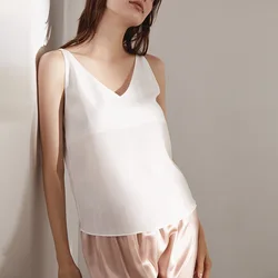 19 MM 100% Mulberry Silk Camisole Silk Sling Camis Women Silk Tank Top Real Silk Candy Color Satin Top