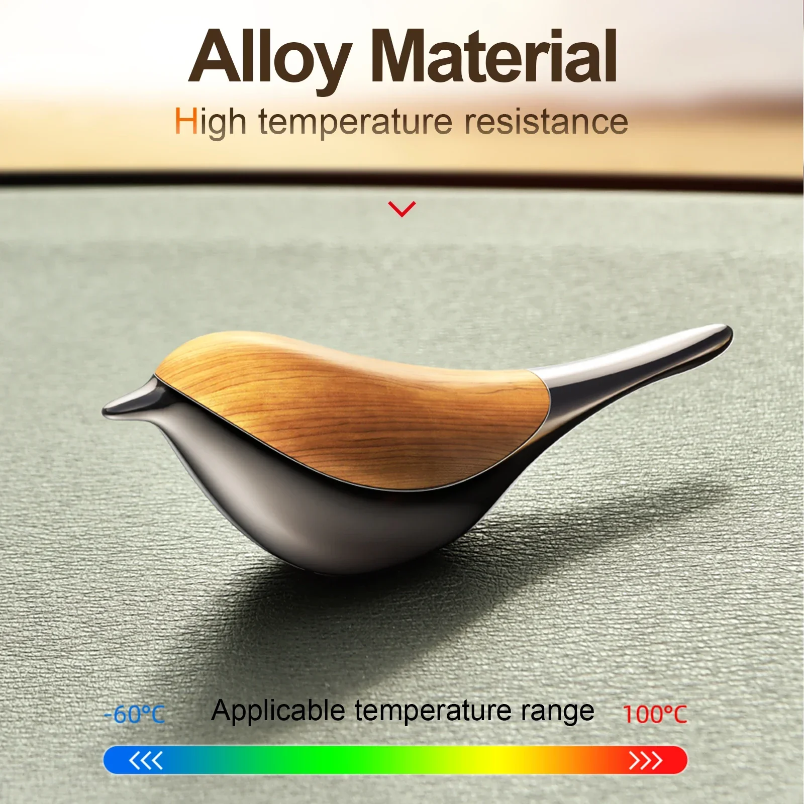 Solid Lasting Perfume Car Air Freshener For Auto Interior Decoration, Air Purification, Aromatherapy Lucky Bird Diffuser Pendant
