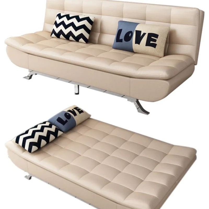 Small apartment sofa living room foldable sofa bed dual-purpose bedroom apartment