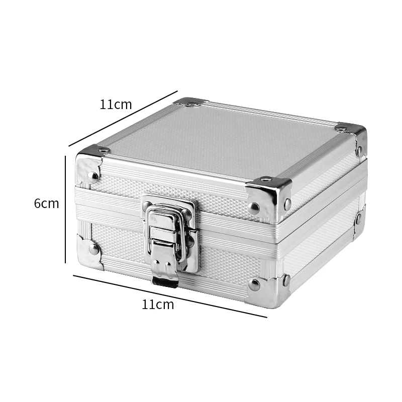 Tattoo Equipment Case With Sponge Traditional Machine Box Durable Carrying Case With Lock And Corner Reinforcements