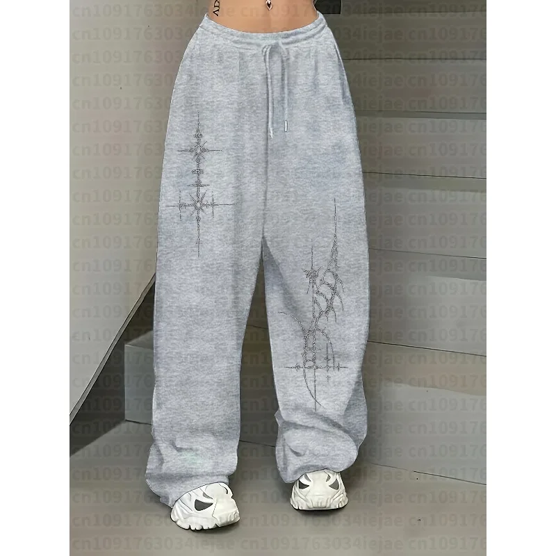 Ladies' New Street Dance Trendy Sports Pants Autumn and Winter New Neutral Sports Casual Sports Kid Pants view 2