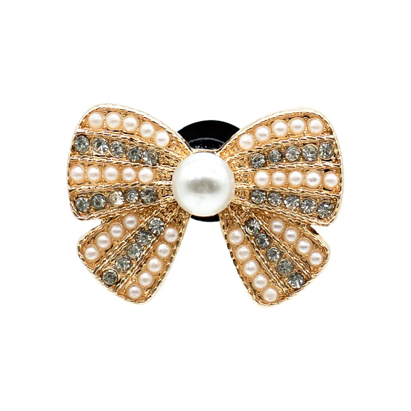 1PCS Metall Kosmetik Schuh Charms Parfüm Bogen Schere Luxus Schuh Zubehör Mode Frauen Männer Kinder Schuh Schnalle Dekoration – Detail 7