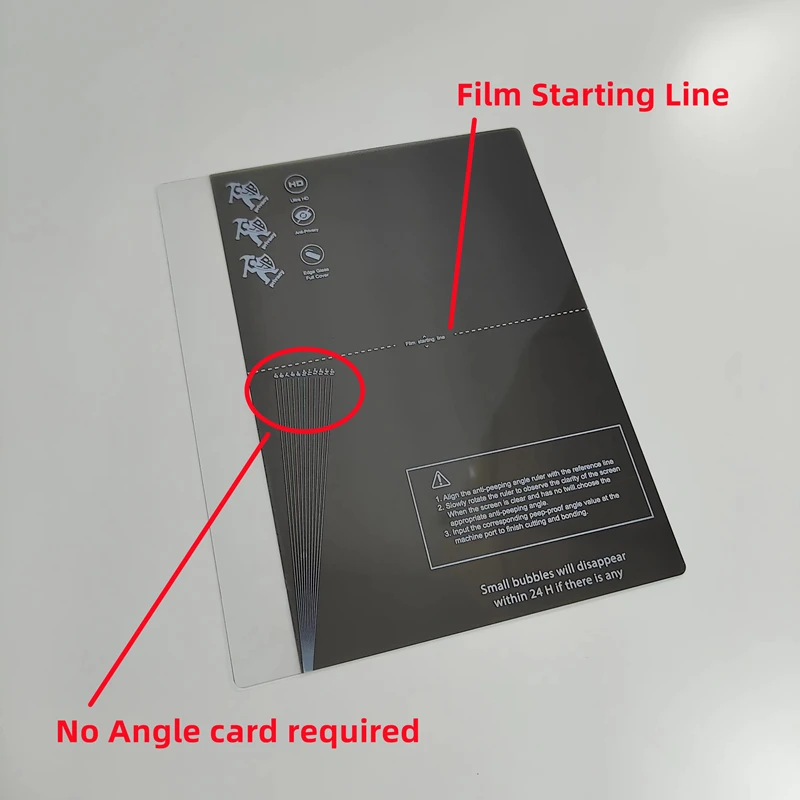 190x150mm Anti-peep HD Privacy Hydrogel TPU Film Screen Protector for Intelligent Cutting Machine Clear Privacy Protective Film