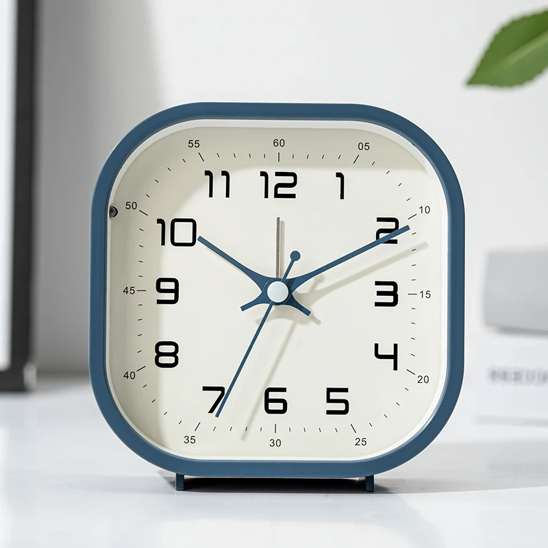 Kinderwecker, moderner Stil, geräuschlose Betriebszeit, Kunststoffmaterial, große Digitaluhr, sieht schön auf dem Schreibtisch aus – Detail 8