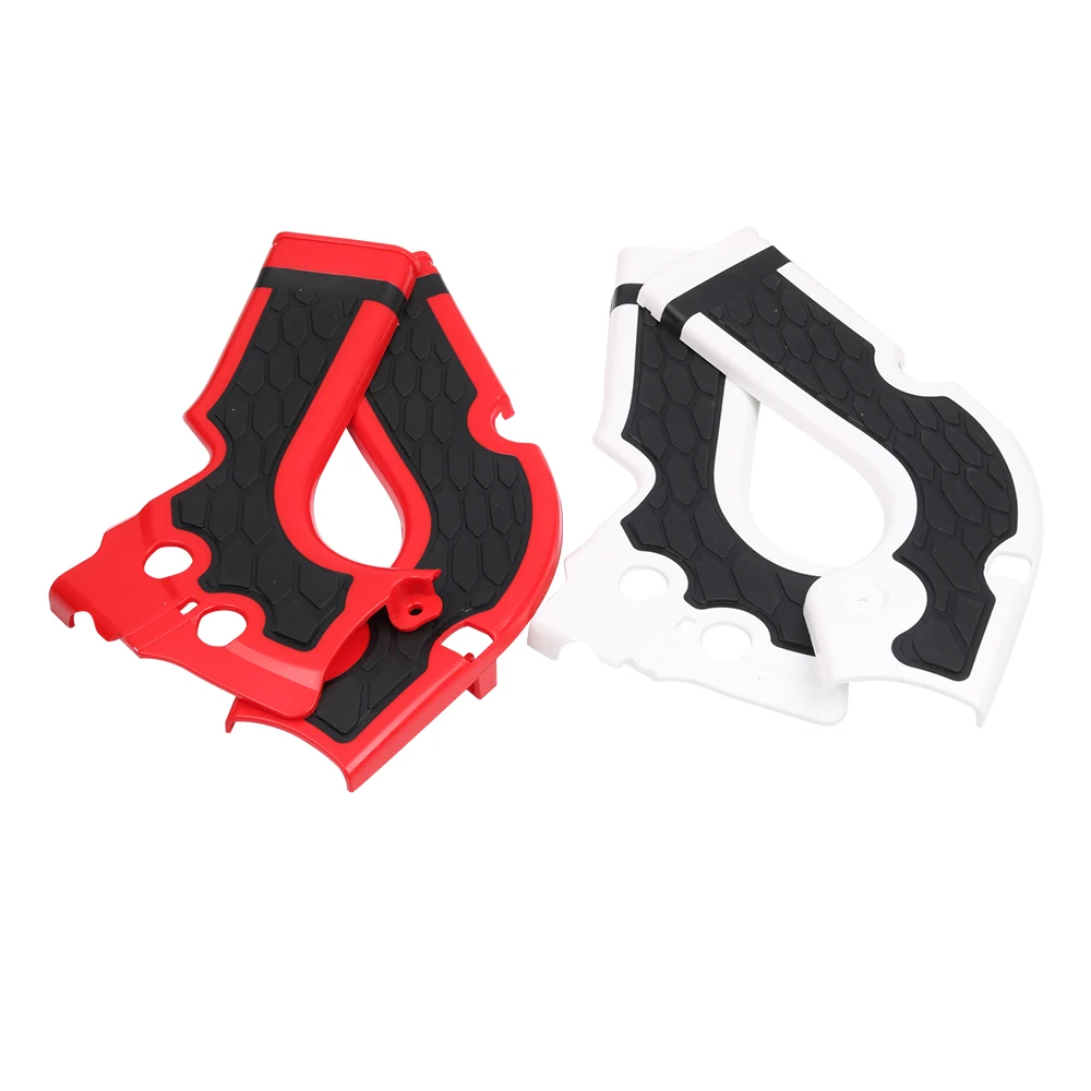 Acessórios da motocicleta motocross bicicleta da sujeira quadro vermelho guarda para honda crf250r crf450r crf 250 450 r protetor guarda