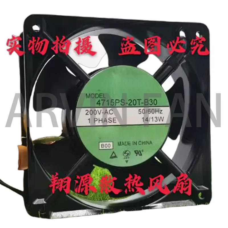 

4715PS-20T-B30 200 В 14/13 Вт 12038 Подходит для вентилятора с алюминиевой рамой 220 В