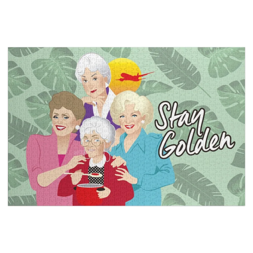 

Пазл "Stay Golden" с персонализированным именем и фотографией, подарок для ребенка, рождественские игрушки, пазл