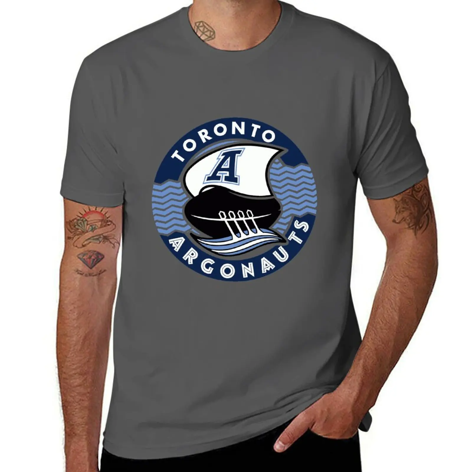 

Toronto Argonauts Throwback Ship T-Shirt High Elasticity Sports T-Shirt