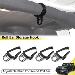 Roll Bar Coat Hanger Hook Kit for Jeep Wrangler Unlimited CJ YJ LJ TJ JK JKU JL JLU 4XE Gladiator JT Clothes Rack Accessories