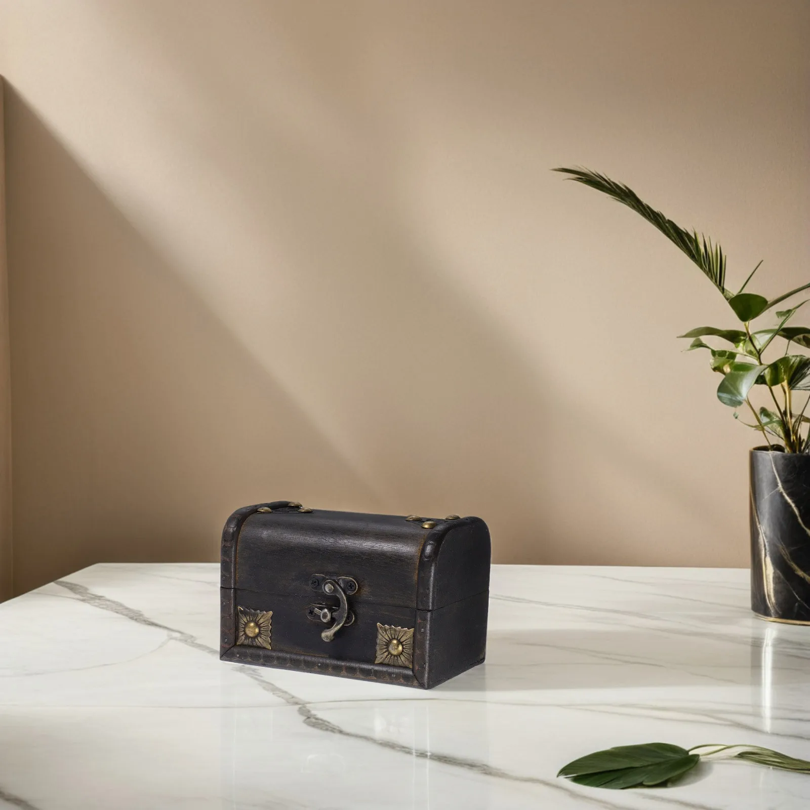 

Chinese Vintage Wooden Retro Desktop Storage Box Decorative Jewelry Organizer Multifunctional Treasure Box Wood Boxes for Decor