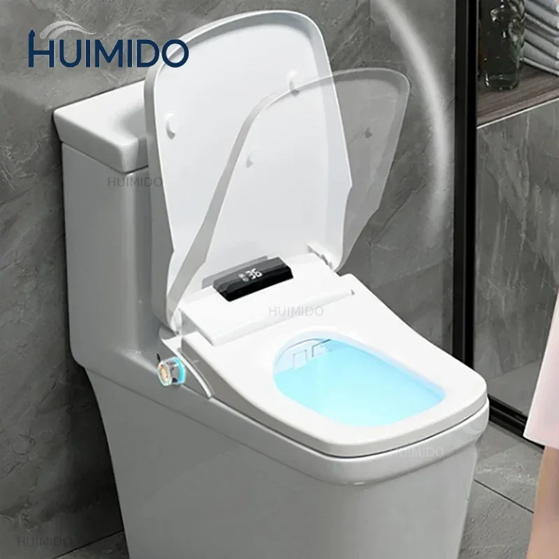 51CM Square Smart Toilet Seat Cover Electronic Bidet Bowls Heating Clean Dry Intelligent Lid for Bathroom Auto Open