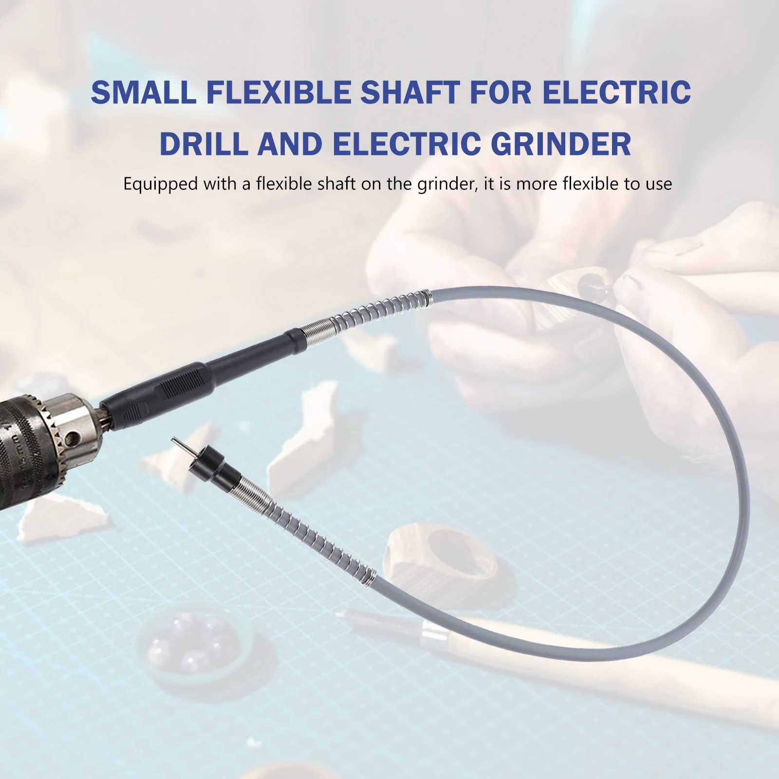 

Flexible Drill Extension Cable 3.2mm Copper Chuck 237g Soft Shaft for Electric Grinder Screwdriver Rotary Tool Adapter