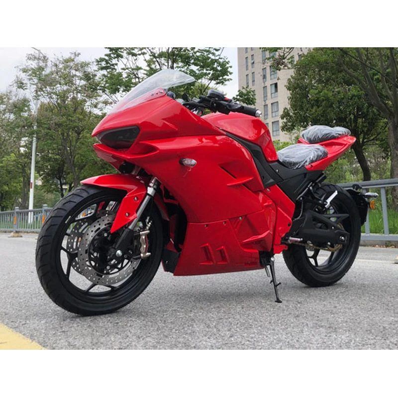 Chain Electric Vehicle Mid-mounted Motor 4000W 130km/h Long Distance Electric Motorcycle